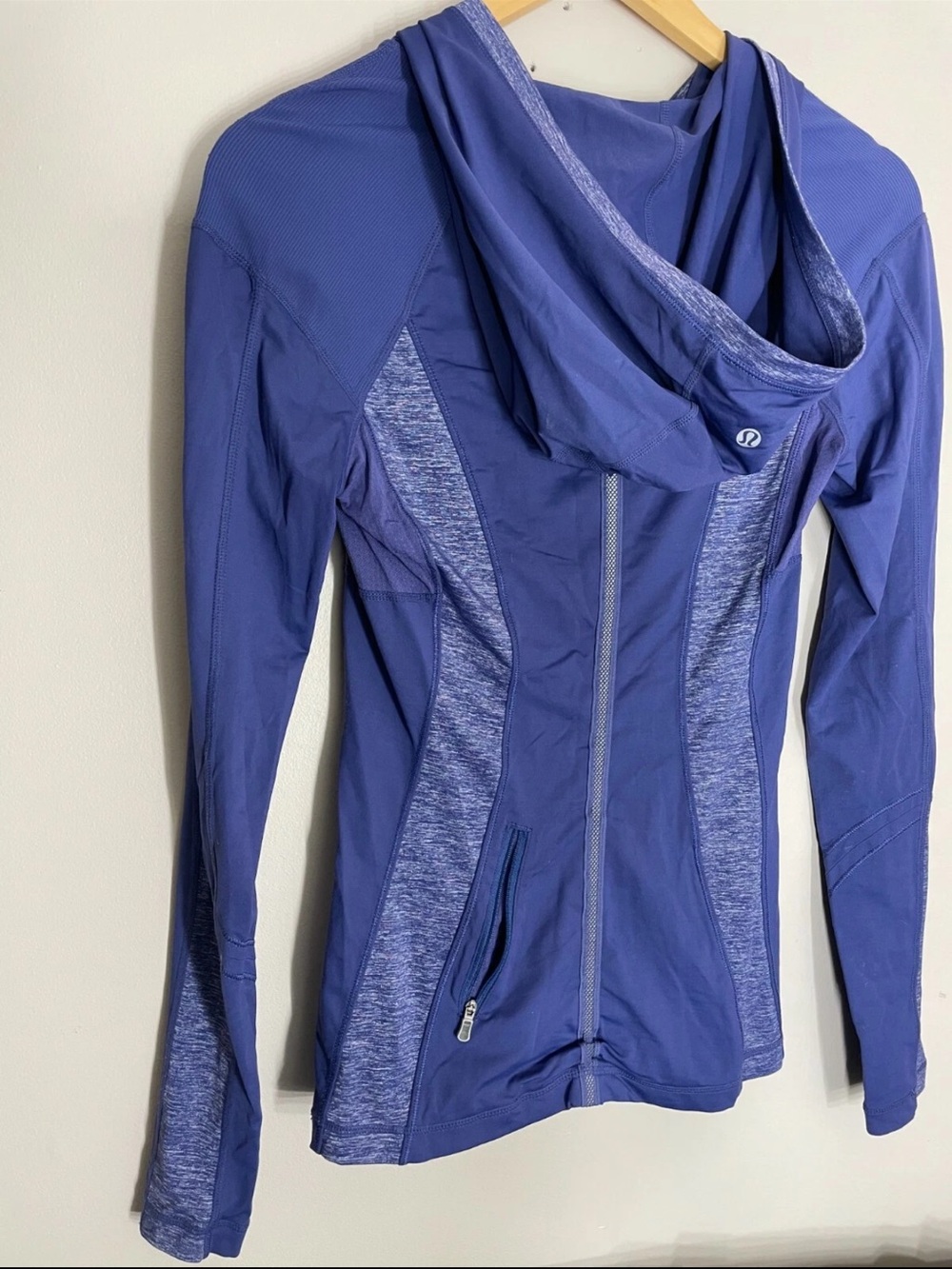 lululemon athletica Women's Heathered Purple Hooded Zip Jacket